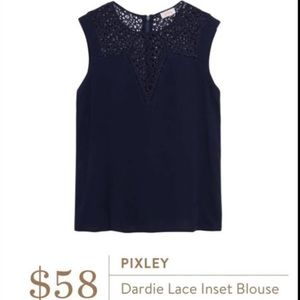 Stitch Fix Pixley Dardie Lace Inset Top